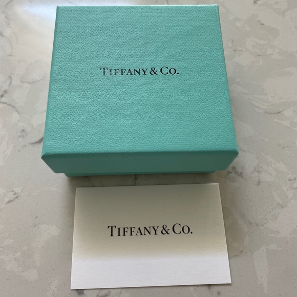 Tiffany & Co. Empty Jewelry Box Including Care Card and Pad 3X3" - Picture 1 of 6